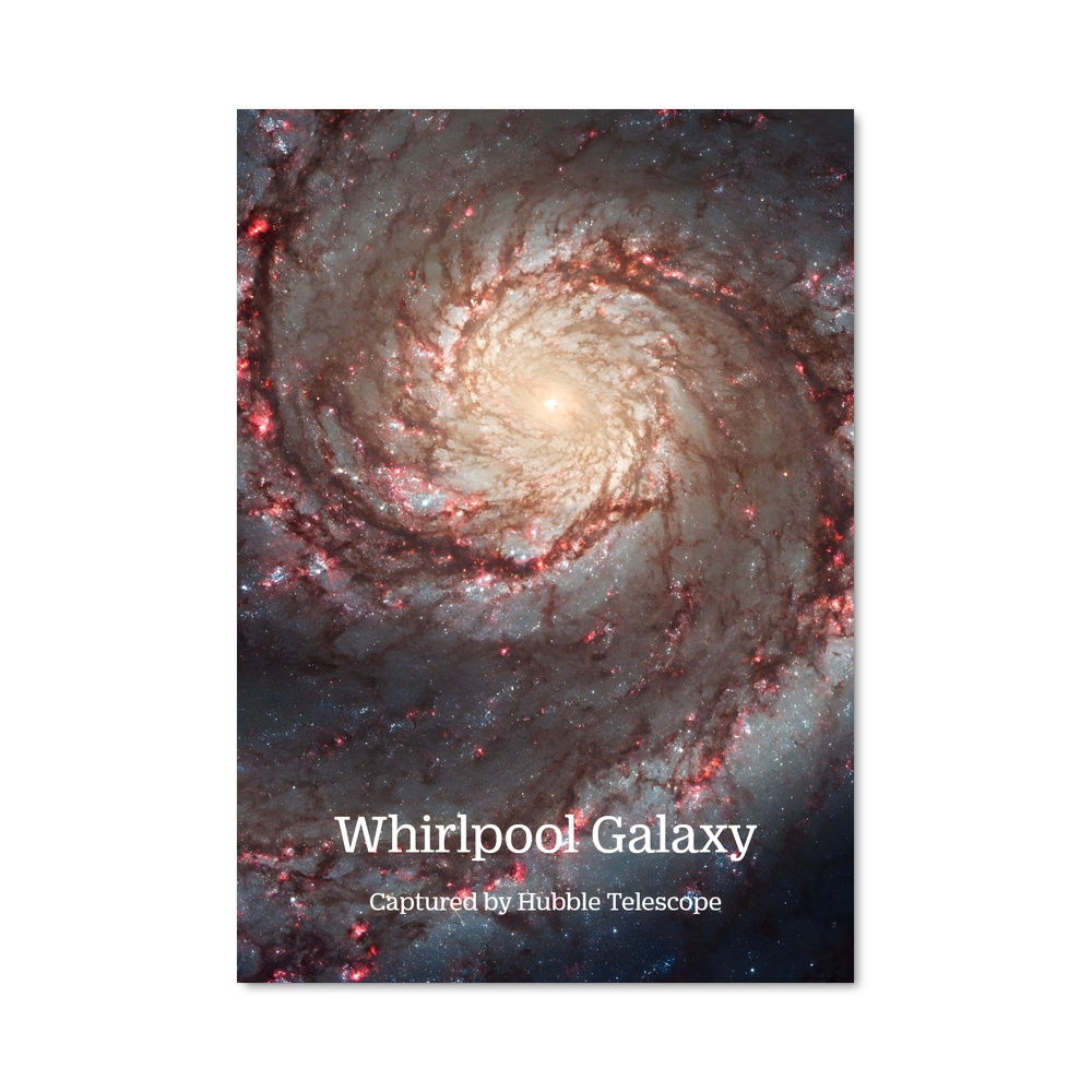 Poster Spirale Éblouissante Galaxie Whirlpool